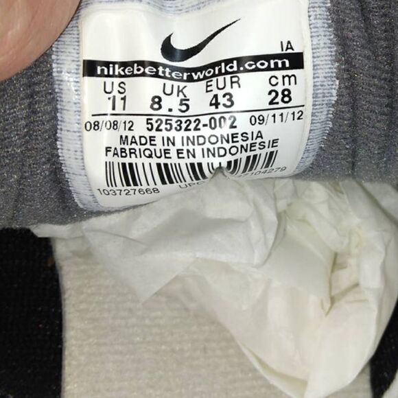 Nike Victoria NM Women's Pre-owned Two Tone Gray/Yellow Running Sneakers- sz. 11 - Picture 6 of 6